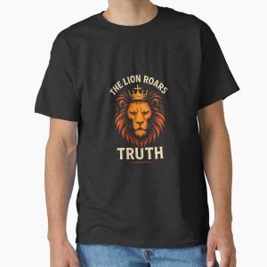 The Lion Roars Truth Christian T-Shirt – Bold Faith Unisex Tee in Nigeria