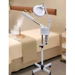 Professional quality Spa 2 in 1 facial face steamer with magnifying lamp working station salon 