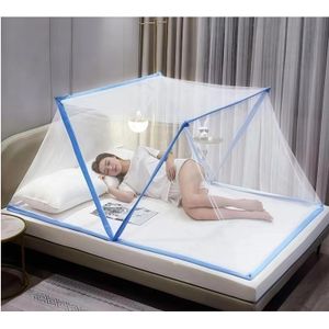 Portable Folding Mosquito Net (190 x 160 cm) with Mounting Brackets – Universal Bed Mosquito Net 