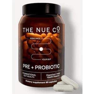 The Nue Co PREBIOTIC + PROBIOTIC 60 Caps Gut Health, Synbiotic And Spore Based, IBS Relief, Immunity, And Skin