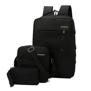 3 In 1 Multi Functional Backpack With USB Slot - Black