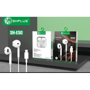 SHPLUS Type-C Wired Earpiece for Iphone, Samsung & Android