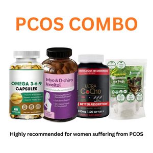 PCOS Nutrition Combo Support  Kit – Hormone Balance, Cycle Support & Fertility Care (Complete 4-in-1 Pack)