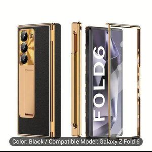 Samsung Galaxy z fold 6 kickstand, and a holder for a stylus or S Pen. Case