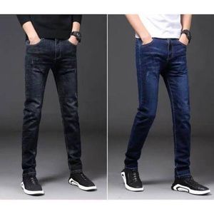 Original Non-faded 2 In 1 Smart STOCK Jeans For Men - Mixed Black & Mixed Blue