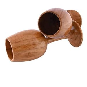 2PIECES Royal Antique Wooden Wine Glass, Wooden Cup, PalmWine Cup
