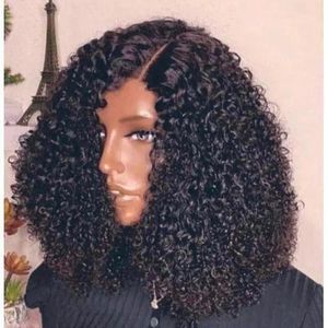 Fashion Cabinet Pixie Curls Hair Wig With frontal Natural Color