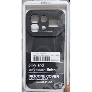 Silicon back case for infinix note 60 5g / note 60 pro 5g - black