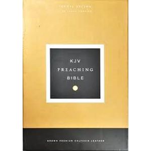 KJV Preaching Bible : Brown Premium Calfskin Leather
