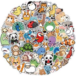 100 PCS Water Bottle Stickers for Kids,Waterproof Vinyl Animal Stickers for Kids,Skateboard,Laptop Stickers for Girls Boys Classroom Prizes
