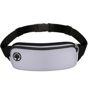Running waist bag for Men and Women Sports Mobile Phone Bag Waterproof fitness Waist Bag Grey