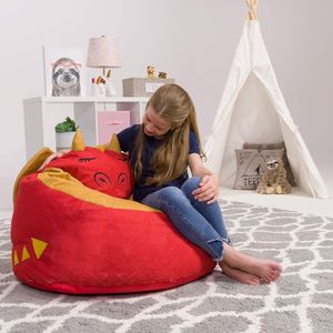 Structured Bean Bag Chair - Hearts | Indigo