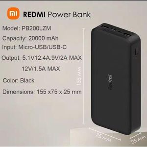 XIAOMI redmi 20000mah power bank 18w Quick Charge