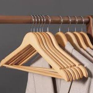 Home Appliance Elegant Life 10PCS Of Wooden Skirt Hangers With Adjustable Clips