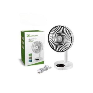 Led Light Rechargeable Table Fan With Led Light - DP - 7626