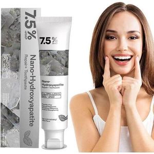7.5% Nano Hydroxyapatite Toothpaste Recovery and Protection Formula – Advanced Enamel Repair Toothpaste for Sensitive Teeth, Anti-Cavity Protection, Fresh Breath, Fluoride-Free Oral Care for Daily Use