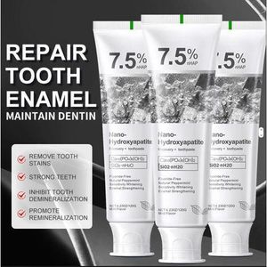 7.5% Nano Hydroxyapatite 3pcs Toothpaste 120g – Fluoride-Free Toothpaste for Fresh Breath, Teeth Brightening, Plaque Removal, Enamel Care, Daily Oral Hygiene Toothpaste for Adults & Teens