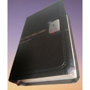 The Holy Bible / Bibeli Mimo KJV- English & Yoruba Side By Side Bonded Leather Black Color