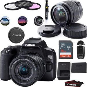 Canon EOS 250D DSLR Camera (EF-S 18-55mm Kit– 24.1MP 4K Video Wi-Fi 5 Years Warranty