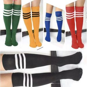 5 PAIRS KNEEL HIGH SOCCER SPORT FOOTBALL HOSE SOCKS