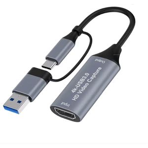 Original 4K USB 3.0 Video Capture Card HDTV 4K 1080P 60Hz HD Video Recorder Grabber For PS4 TikTok, Youtube, Facebook, Church, Office, Podcast, PS4 & 5 OBS Video Recording and Live Streaming, Easy Worship, PC, MacBook and Phone