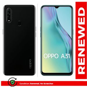 OPPO A31 Black  6GB 128GB  6.5” HD+ Large Display Face Unlock & Fingerprint Sensor Powerful Performance