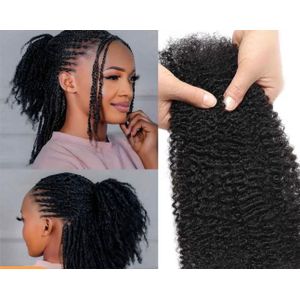 Kinky 100% Natural kinky Hair Bulk  (Natural Color)