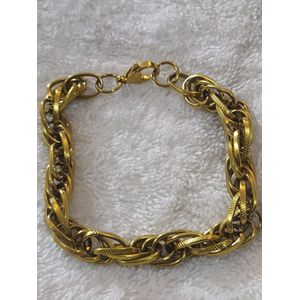 Charm ELEGANT TWIST GOLD HAND CHAIN BRACELET 