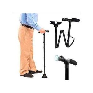 walkingMate Adjustable Walking Stick With Torch Light
