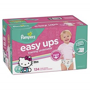 Pampers Easy Ups Training Pants Pull On For Girls, 4t-5t, 86ct