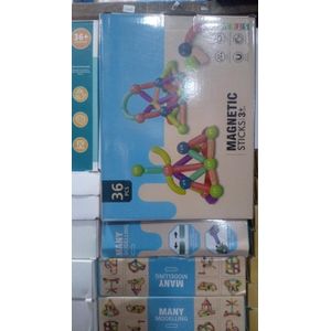 . 36-Piece Magnetic Sticks Building Set