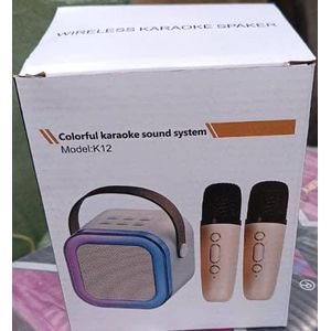 Karaoke Mini  Machine Portable Microphone Sound Box Set