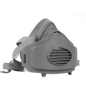 Industrial D-ust Mask, Reusable Half-Face R-espirator