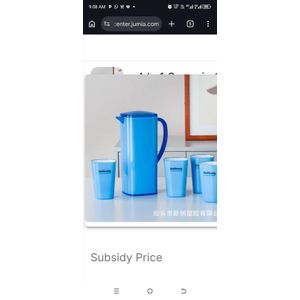 4 in 1 Ceramic cups and jug 