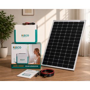 MECO 1OOOKWH SOLAR GENERATOR WITH 300W OUTPUT WITH SOLAR PANEL