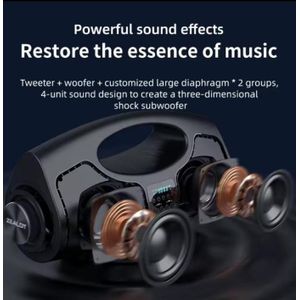 Zealot P1M 40W Karaoke Portable Bluetooth Speaker with  IPX5 Waterproof, Comfortable handle, Controllable lighting, MIC,Outdoor