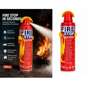 Portable 500ml Fire Suppressant Spray – Instant Fire Stop Aerosol Extinguisher for Home & Vehicle Safety