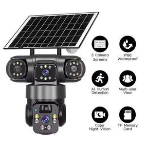 OriginalV380 Pro 3 Lens 4g Solar Camera 5MP