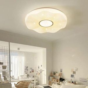 ESCLIGHTING Round Led Ceiling Light with Remote Control - 24+24W - White