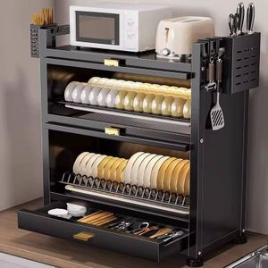 High Quality Dust Proof Rodent Proof Dish rack With Cup Utensil Holder - Plate Rack
