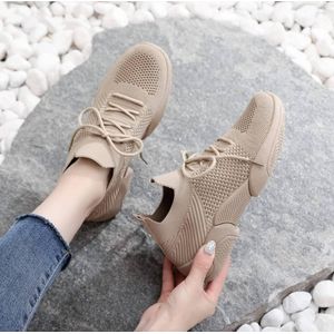 Women’s Sport Breathable Walking Mesh Female Sneakers-Carton Color