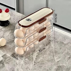 Single 3-layer Transparent Egg Storage Box