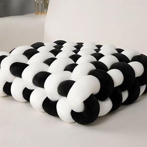 Luxury Knotted Square Throw Pillow 