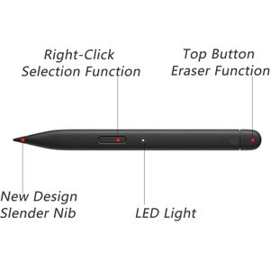 Microsoft Slim Pen 2 - Stylus Pen Compatible with Surface Pro Devices & Laptops - Pinpoint Accuracy & Real-time Writing - (No Charging Dock) - Black