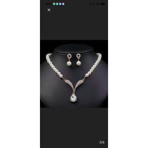 Quality Fit 2 in 1 jewelry set necklace and earrings 