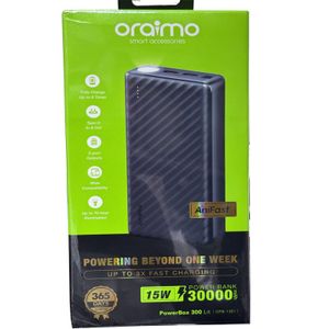 Oraimo 30,000mAh Power Bank – High Capacity Portable Charger