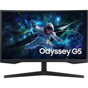 Samsung 27" Odyssey G55C, QHD 2k 165Hz Curved Gaming Monitor