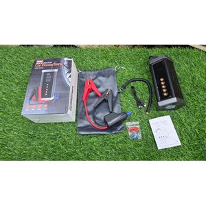 Multifunction Car Jump Starter with Air Pump Power Bank and LED Light Portable Emergency Battery Booster with Tyre Inflator and Jumper Cables