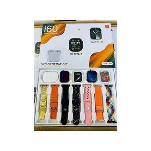 Origina  I60 Suit Extreme 12in1 Set Smart Watch Big 2.3inch HD Screen Dual Watch 9 Ultra 2 Earphone Wireless Charging & Many Straps For All Phones