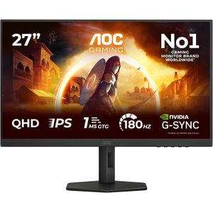 Aoc Q27G4XD - 27 Inch Quad HD, 180Hz, 1ms, HDR400, USB Hub Gaming Monitor